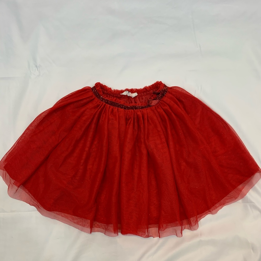 Girls tutu like skirt in red